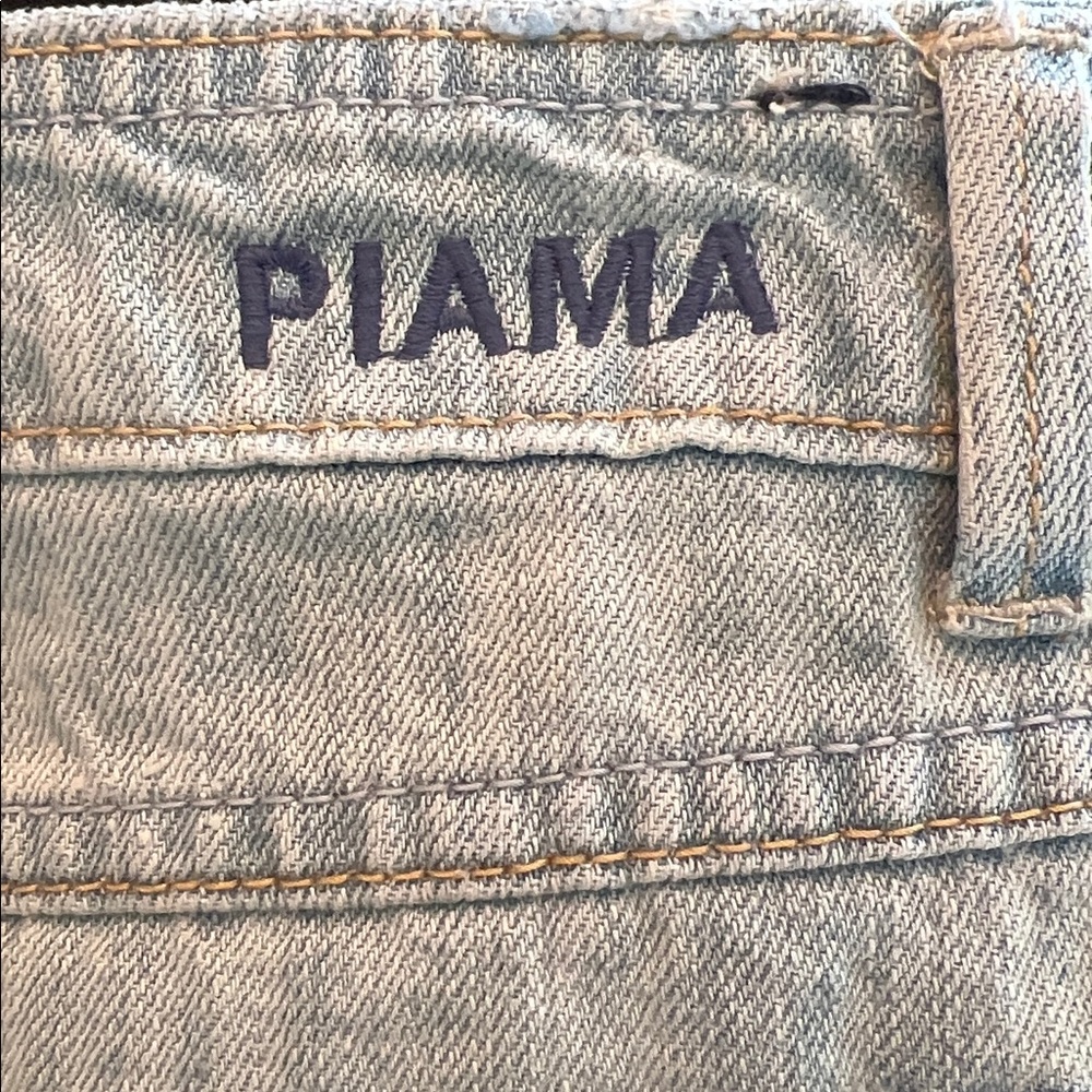 PIAMA VINTAGE Distressed Denim Skirt - Picture 7 of 10